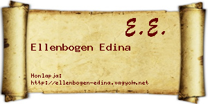 Ellenbogen Edina névjegykártya