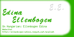 edina ellenbogen business card
